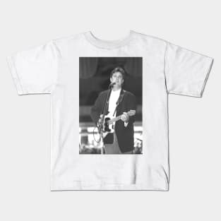 Vince Gill BW Photograph Kids T-Shirt